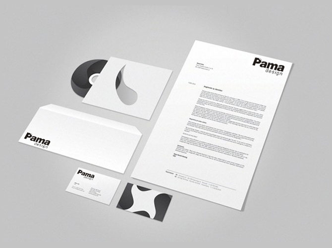 黑眼睛廣告為Pama設計的VI應用部分－辦公事務系統(tǒng)形象展示